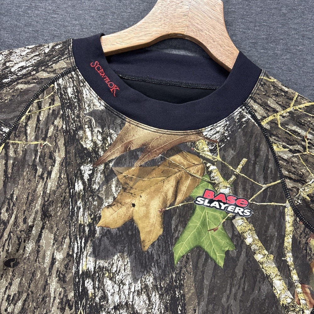 Scentlok Base Slayers Mossy Break Shirt Mens Sz XL Camouflage Long Sleeve